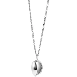 Hot Zinzi 22mm zilveren medaillon ovaal glanzend bezet met witte zirconia ZIH2424 (zonder collier)
