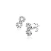 Sale Zinzi 8mm zilveren oorknoppen Infinity bezet met witte zirconia's ZIO2597