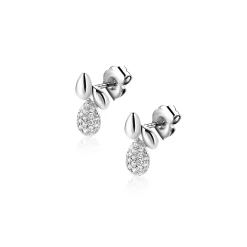 Discount Zinzi 12mm zilveren oorstekers 3 druppelvormen ZIO2746