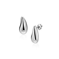 Sale Zinzi 8,5mm zilveren oorstekers druppelvorm ZIO2719
