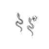 Sale Zinzi 18mm zilveren oorstekers slang met zirkonia-ogen ZIO2721