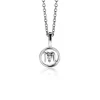 Hot Zinzi 9mm zilveren Schorpioen sterrenbeeldhanger bezet met witte zirconia ZIH-SCH (zonder collier)