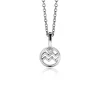 New Zinzi 9mm zilveren Waterman sterrenbeeldhanger bezet met witte zirconia ZIH-WAT (zonder collier)