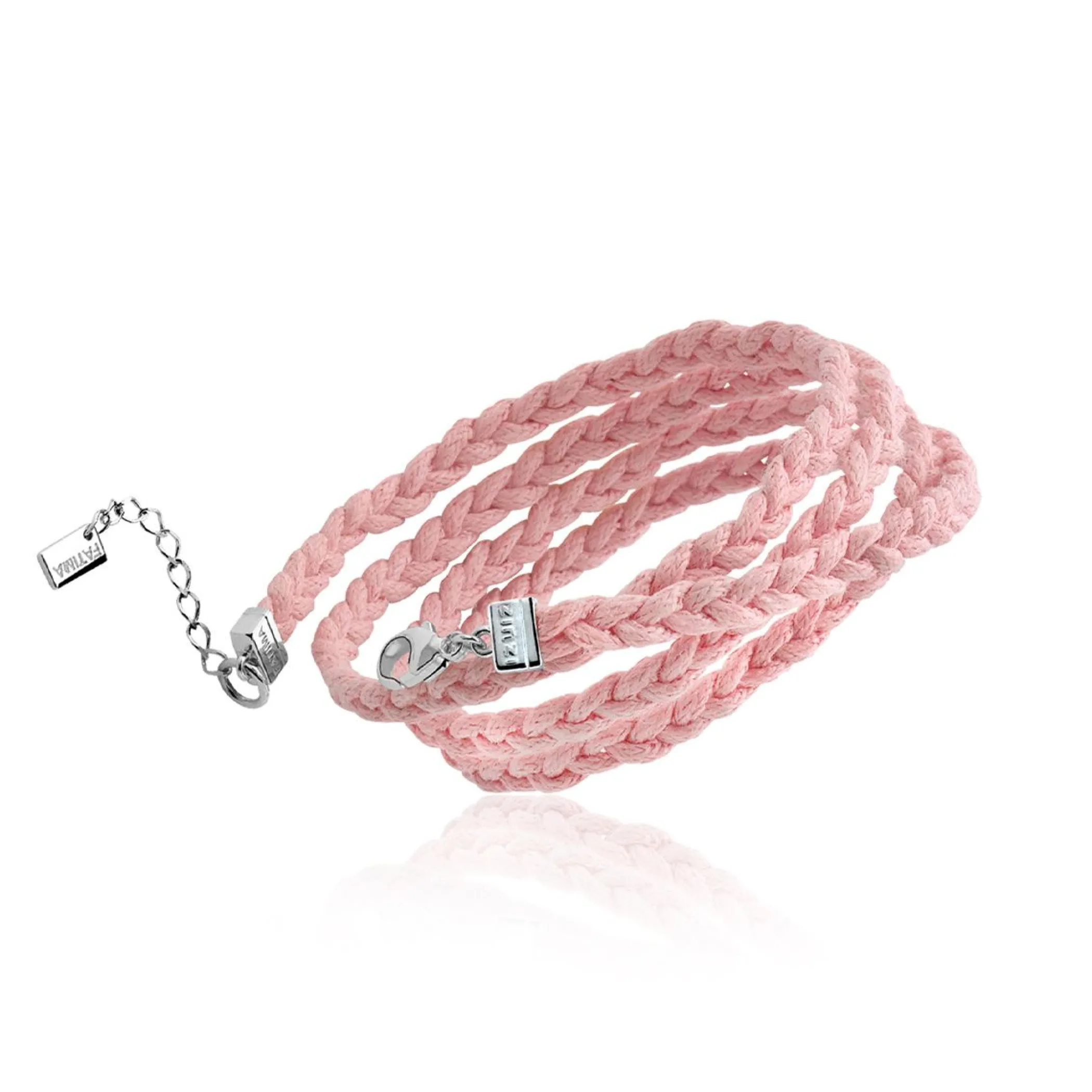 Discount Zinzi by Fatima wikkelarmband roze 75cm ZBF11R