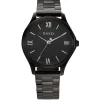 Zinzi Classy Mini horloge 30mm zwarte wijzerplaat zwarte stalen kast en band ziw1237