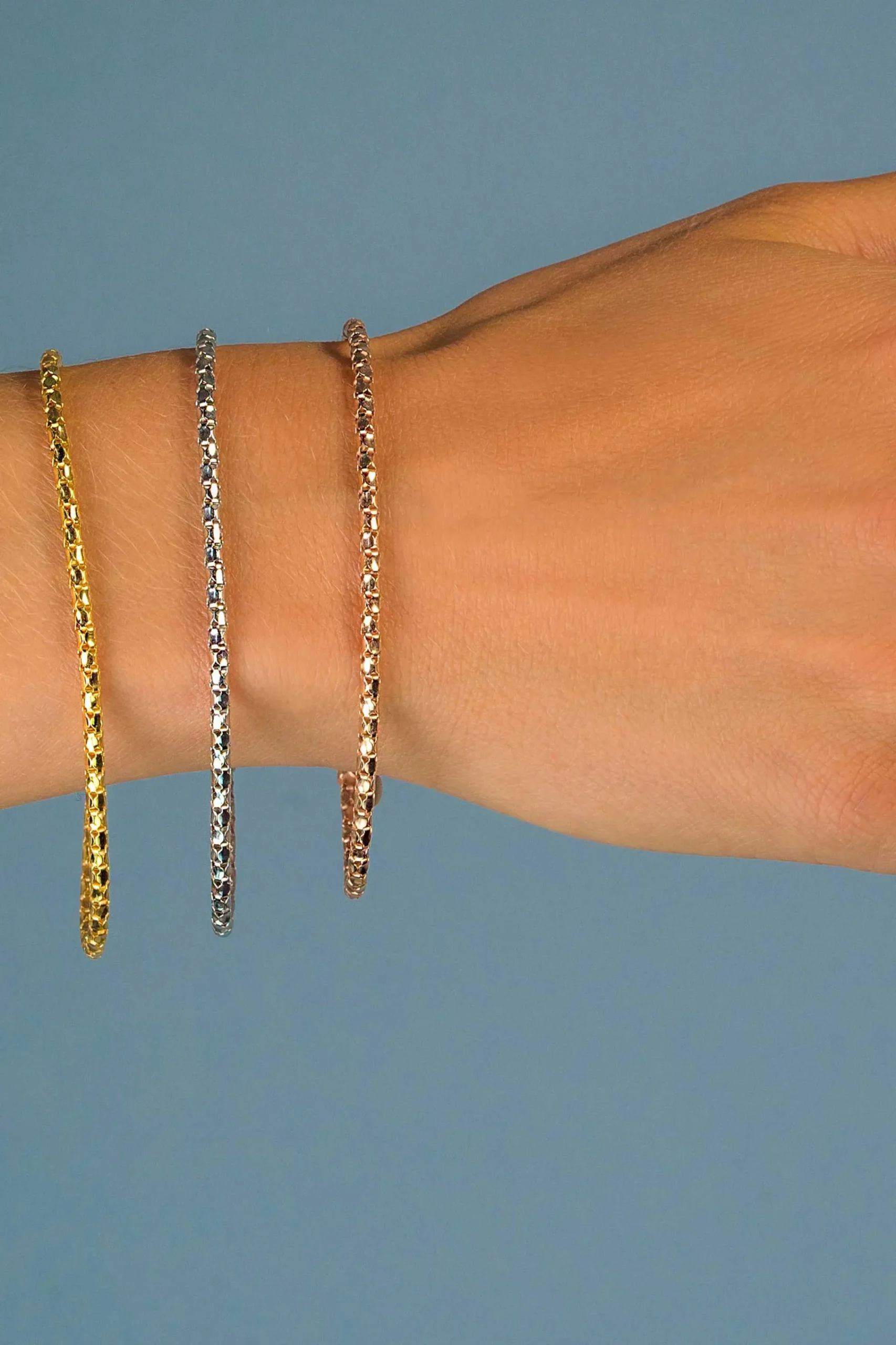Best Zinzi geelgoud verguld zilveren fantasie armband 17-19cm ZIA1129G