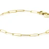 Zinzi Gold 14 karaat gouden armband met paperclip schakels 2,2mm breed ZGA296