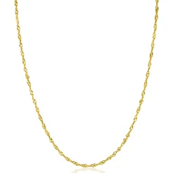 Zinzi Gold 14 karaat gouden massieve Singapore ketting 1,8mm breed 41-43cm ZGC501