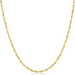 Zinzi Gold 14 karaat gouden massieve Singapore ketting 1,8mm breed 41-43cm ZGC501