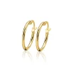 Sale Zinzi Gold 14 karaat gouden oorringen ronde buis 15 x 1,5mm ZGO127