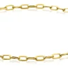 Clearance Zinzi Gold 14 karaat gouden armband met ovale schakels 2,2mm breed ZGA291