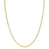 Zinzi Gold 14 karaat gouden massieve gourmet ketting met valkenoog schakels 2mm breed 41-43cm ZGC498