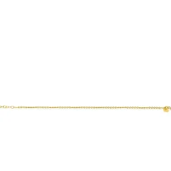 Sale Zinzi Gold 14 karaat gouden massieve armband met bewerkte gedraaide staafjes en fijne jasseron schakels 2mm breed 17-19cm ZGA500