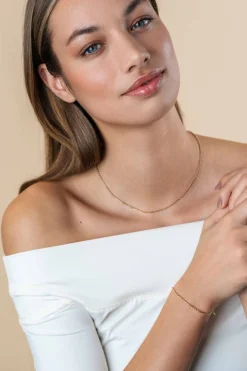 Sale Zinzi Gold 14 karaat gouden massieve armband met bewerkte gedraaide staafjes en fijne jasseron schakels 2mm breed 17-19cm ZGA500