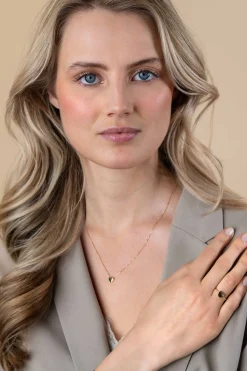 Clearance Zinzi Gold 14 karaat gouden ring met glanzend hartje ZGR486