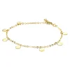 Clearance Zinzi Gold 14 karaat gouden armband ronde plaatjes ZGA167