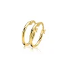 Discount Zinzi Gold 14 karaat gouden oorringen ronde buis 13,5 x 1,5mm ZGO126