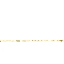 Online Zinzi Gold 14 krt gouden armband met trendy paperclip/closed for ever schakels 4mm breed, lengte 19cm ZGA347
