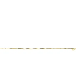 Hot Zinzi Gold 14 krt gouden armband met langwerpige glanzende staafjes 1,6mm breed 16,5-19cm ZGA461