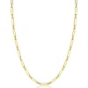 Best Zinzi Gold 14 krt gouden closed for ever schakelketting met tussenoog (3mm breed) 45cm ZGC470