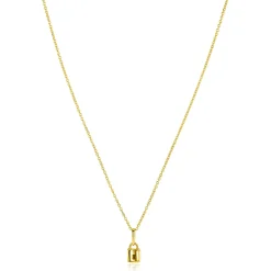 Clearance Zinzi Gold 14 krt gouden hanger met trendy slotje 5mm ZGH419 (zonder collier)