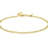 Clearance Zinzi Gold 14 krt gouden jasseron armband 2,2mm breed 18-20cm ZGA441