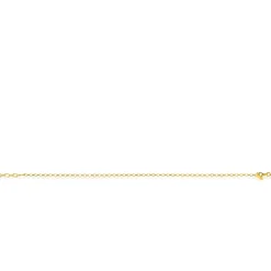 Clearance Zinzi Gold 14 krt gouden jasseron armband 2,2mm breed 18-20cm ZGA441