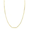 Sale Zinzi Gold 14 krt gouden ketting met langwerpige glanzende staafjes 1,6mm breed 40-43cm ZGC461