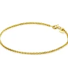 Best Zinzi Gold 14 krt gouden palmier armband 1,5mm breed, lengte 18,5cm ZGA307