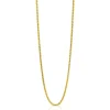Zinzi Gold 14 krt gouden palmier collier 1,5mm breed, lengte 43cm ZGC307