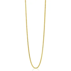 Zinzi Gold 14 krt gouden palmier collier 1,5mm breed, lengte 43cm ZGC307