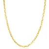 Online Zinzi gold plated zilveren ketting met venetiaanse schakels 3mm breed 42-45cm ZIC2587