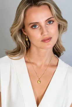 Sale Zinzi gold plated zilveren hanger zonnestralen rond 15mm ZIH2296 (zonder collier)
