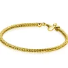 Discount Zinzi gold plated zilveren schakelarmband vossenstaart 3.0mm breed ZIA1124G