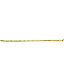 Discount Zinzi gold plated zilveren schakelarmband vossenstaart 3.0mm breed ZIA1124G
