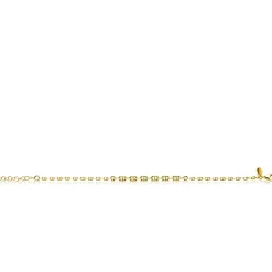 Best Zinzi gold plated zilveren armband met aflopende marine-schakels (3,8mm breed) 17–20cm ZIA2762G