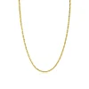 Hot Zinzi gold plated zilveren schakel ketting 2,3mm breed 43-45cm ZIC2648G