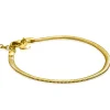 New Zinzi gold plated zilveren platte slangen-armband 3,5mm breed ZIA2402G