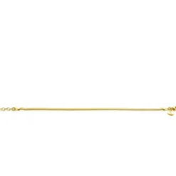 New Zinzi gold plated zilveren platte slangen-armband 3,5mm breed ZIA2402G