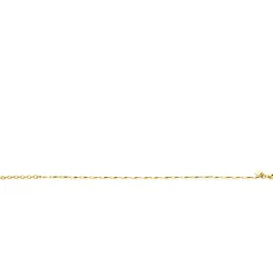 Clearance Zinzi gold plated zilveren schakel armband met glinsterende pijlvormige schakels 1,5mm breed 17,5-20cm ZIA2414G