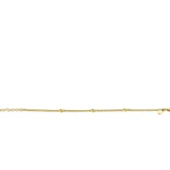 Sale Zinzi gold plated zilveren gourmet armband met drie open hartjes 17-20cm ZIA2409G
