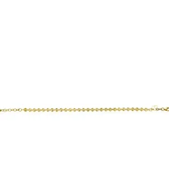Online Zinzi gold plated zilveren armband met ronde schakels zonnestralen 4,3mm breed ZIA2272G