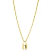 New Zinzi gold plated zilveren gourmet ketting 45cm met trendy slotje als bedel 40-45cm ZIC2354G