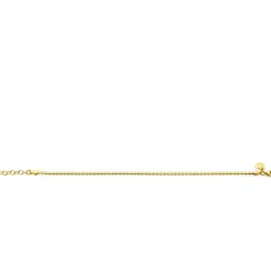 Discount Zinzi gold plated zilveren schakel armband 3mm breed 18-21cm ZIA2647G