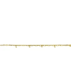 Discount Zinzi gold plated zilveren multi-look armband met gourmet en paperclip schakels, bezet met vier ronde zirconia's ZIA2362Y