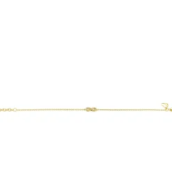 New Zinzi gold plated zilveren armband met Infinity teken, vol bezet met witte zirconia's 17-19cm ZIA2597Y