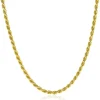 Sale Zinzi gold plated zilveren koord ketting 2,6mm breed 42-45cm ZIC2386G
