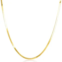 Clearance Zinzi gold plated zilveren platte slangen-ketting 45cm 1,9mm breed ZIC2360