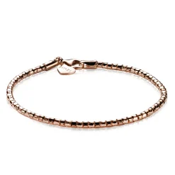 Outlet Zinzi rosé verguld zilveren fantasie armband 17-19cm ZIA1129R