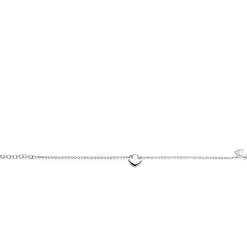 Best Zinzi zilveren schakelarmband met hartvormige slot hanger 17-20cm ZIA2673